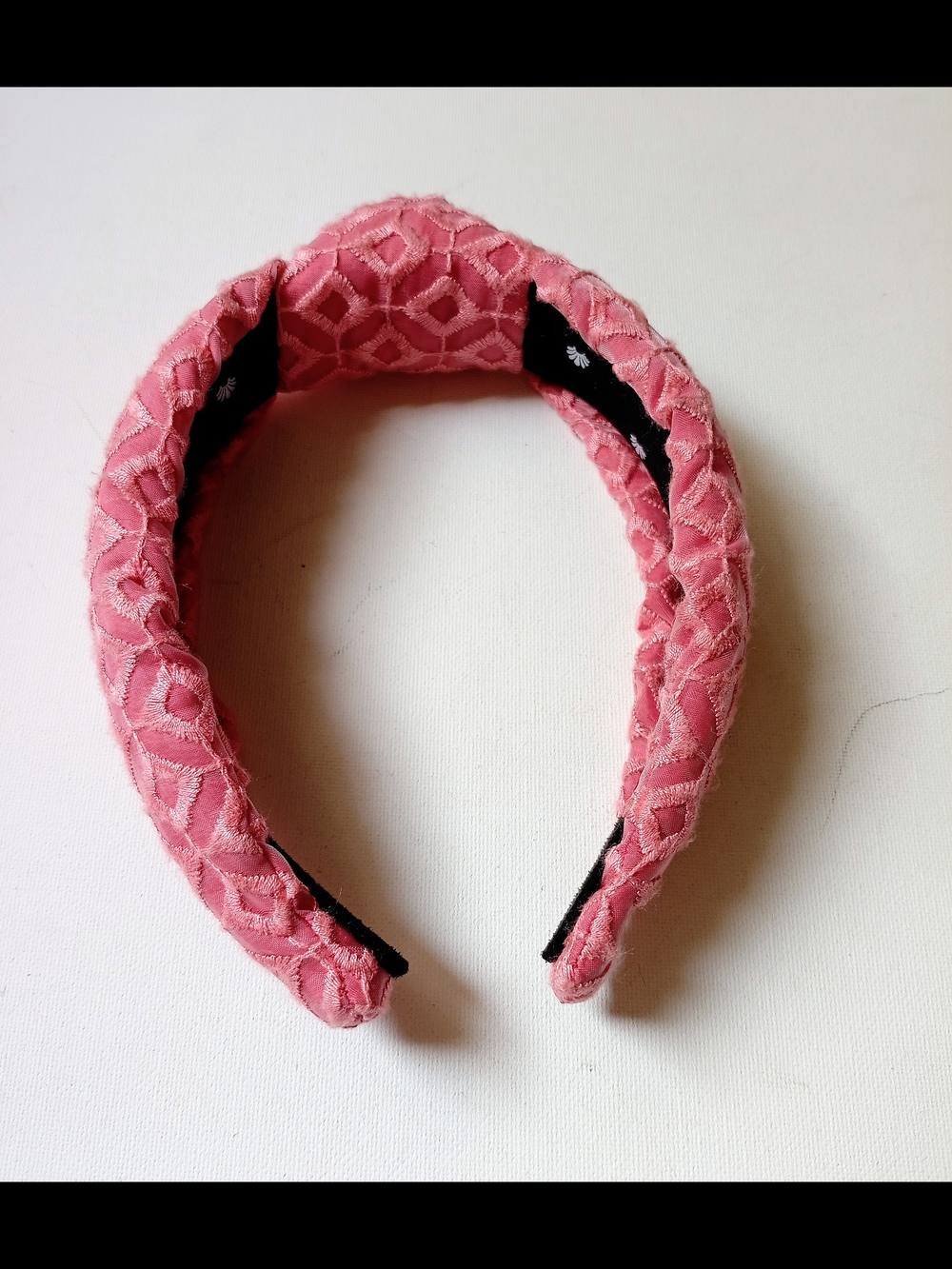 Lele Sadoughi Coral Quilted  Padded Headband